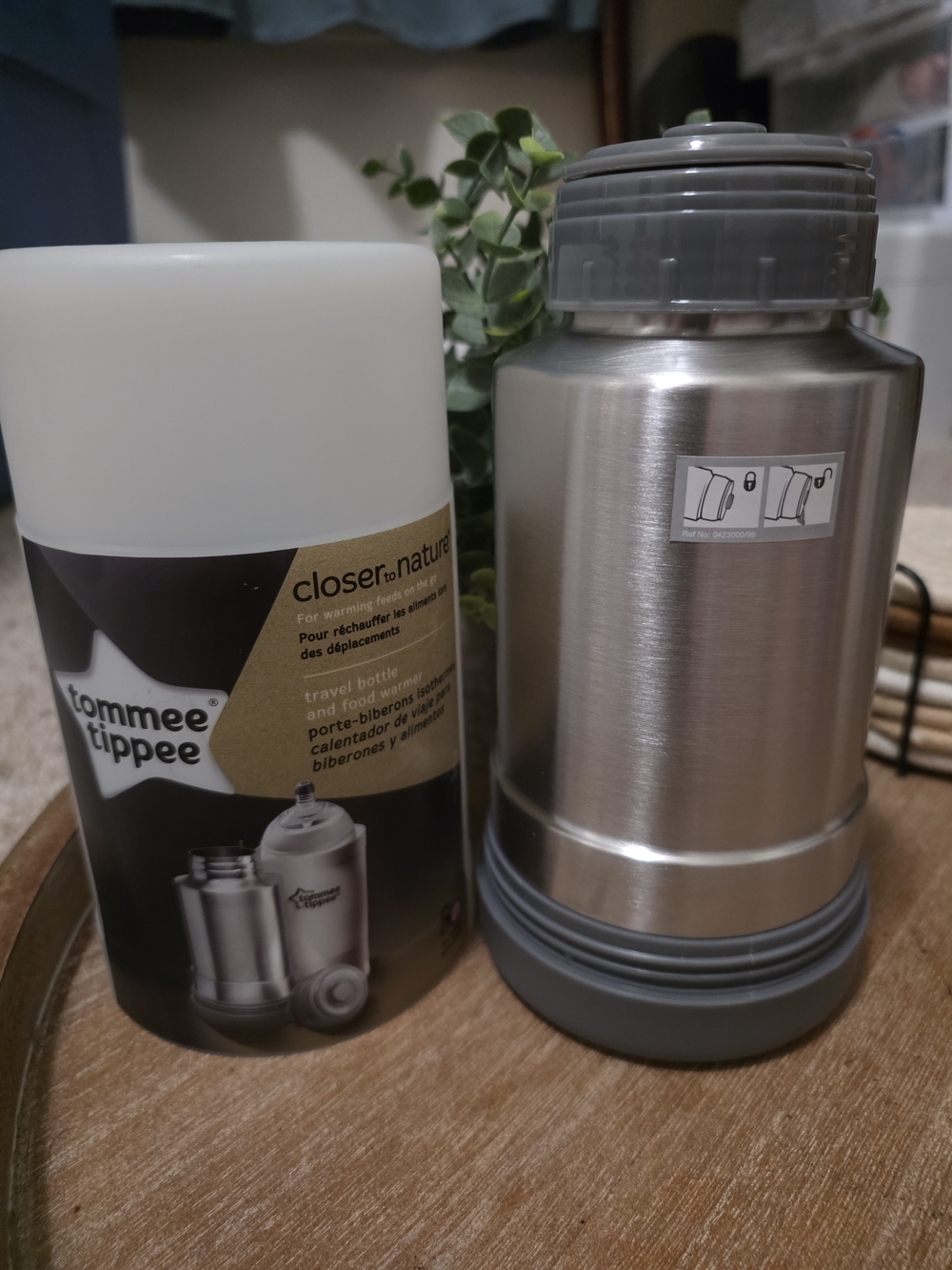 Tommee Tippee Gray Stainless Steel Insulated Food Flask
